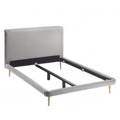 Mørteens Lit capitonné Eden Hill - Tissu - Gris - 140 x 200cm -Lits & literie Soldes 1000174137 190723 15232100230 DETAILS P000000001000174137