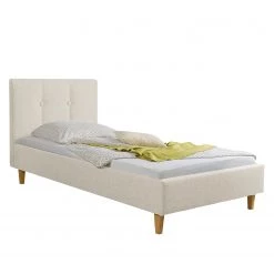 Norrwood Lit capitonnée Havdrup - Beige - 100 x 200cm