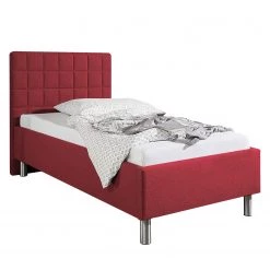 Loftscape Lit capitonné Ulven - Rouge Bordeaux - 100 x 200cm