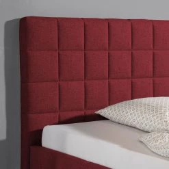 Loftscape Lit capitonné Ulven - Rouge Bordeaux - 100 x 200cm -Lits & literie Soldes 1000176764 190813 11470900061 DETAILS P000000001000176764