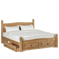 Maison Belfort Lit Finca Rustica - Pin massif - Epicéa naturel -Lits & literie Soldes 1000178059 200212 13142000076 DETAILS P000000001000178059