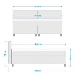 Norrwood Lit boxspring Matara - Tissu - 180 x 200cm -Lits & literie Soldes 1000179077 210208 15203300009 SKETCH DETAILS P000000001000179077 sketch