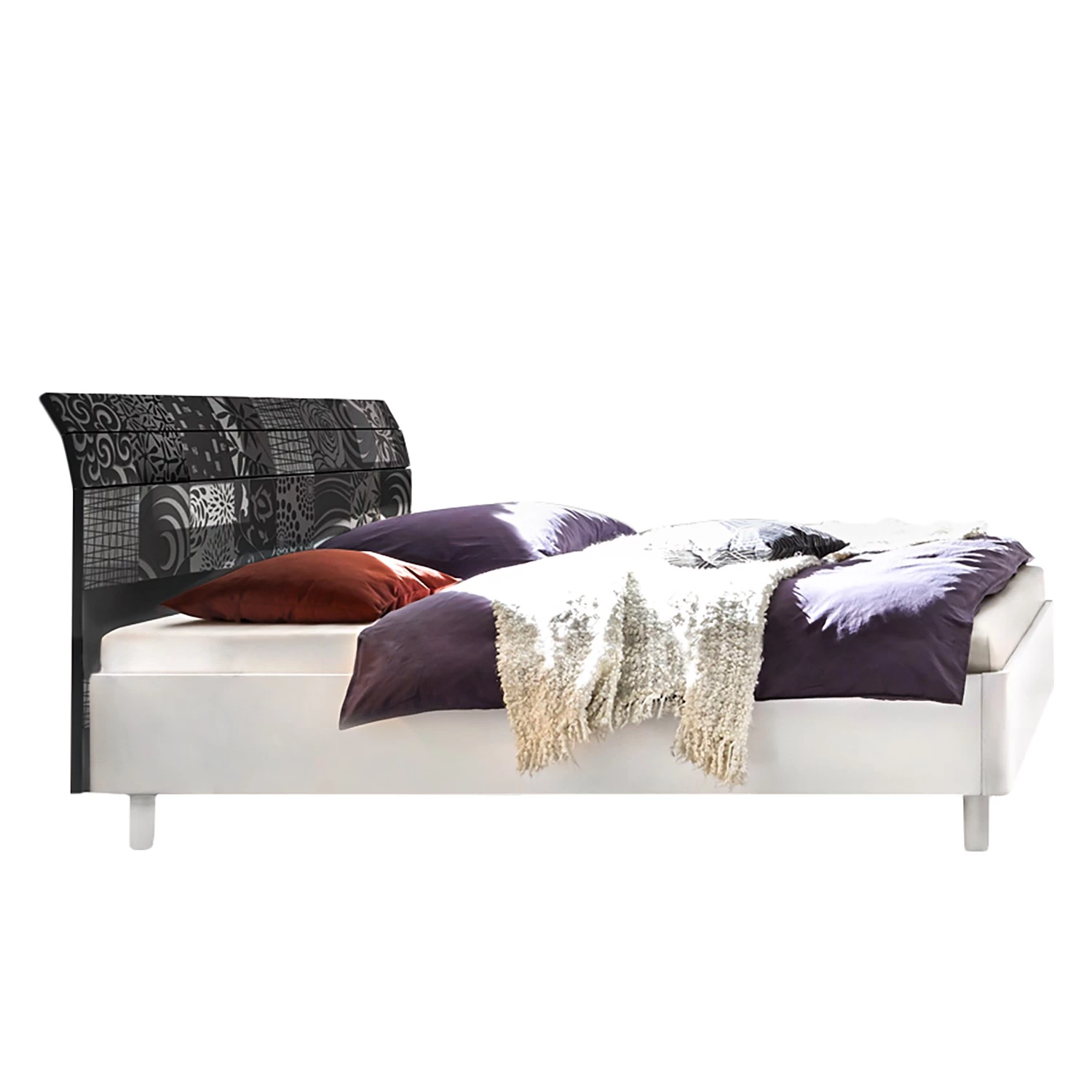 LC Spa Lit Laussonne II - Blanc / Graphite - 180 x 200cm 1 LC Spa Lit Laussonne II - Blanc / Graphite - 180 x 200cm