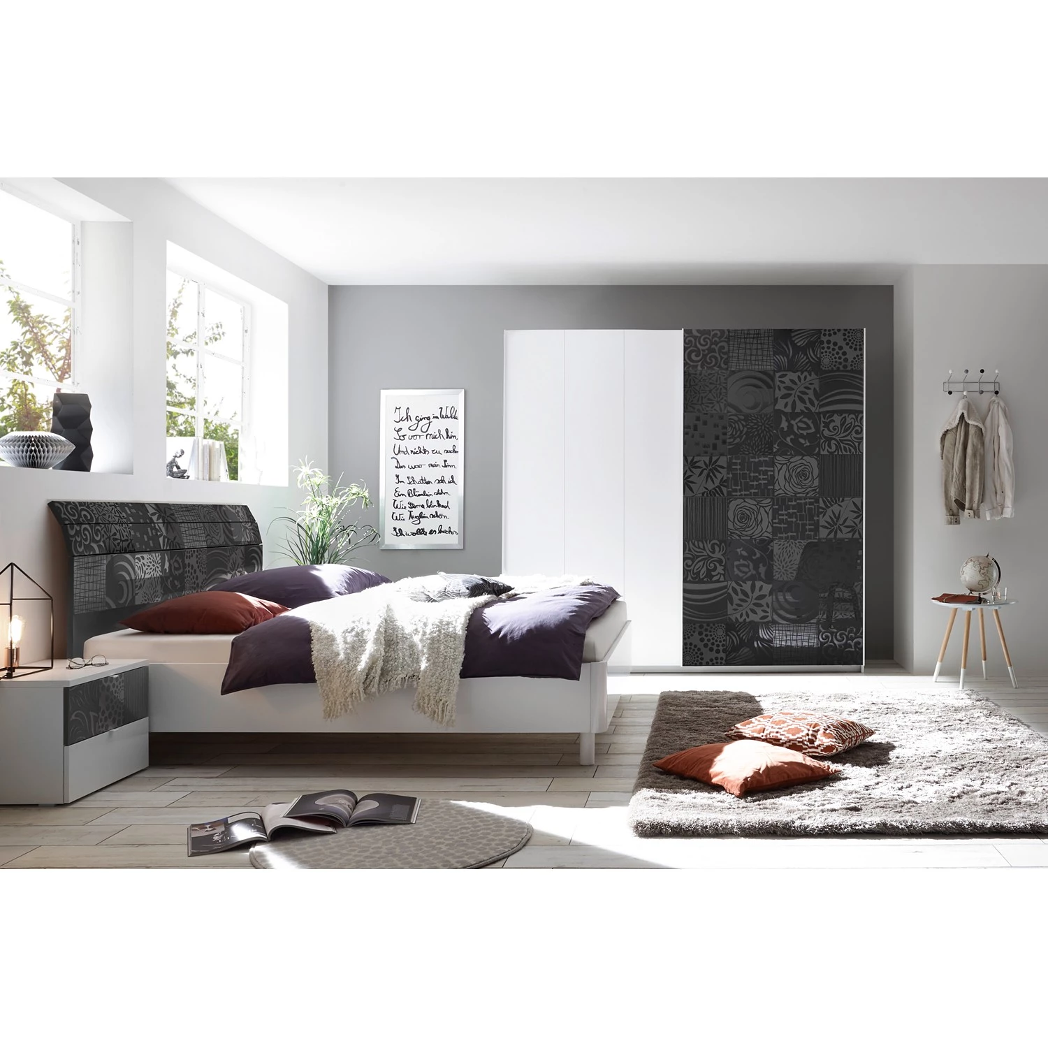 LC Spa Lit Laussonne II - Blanc / Graphite - 180 x 200cm 2 LC Spa Lit Laussonne II - Blanc / Graphite - 180 x 200cm – Image 2