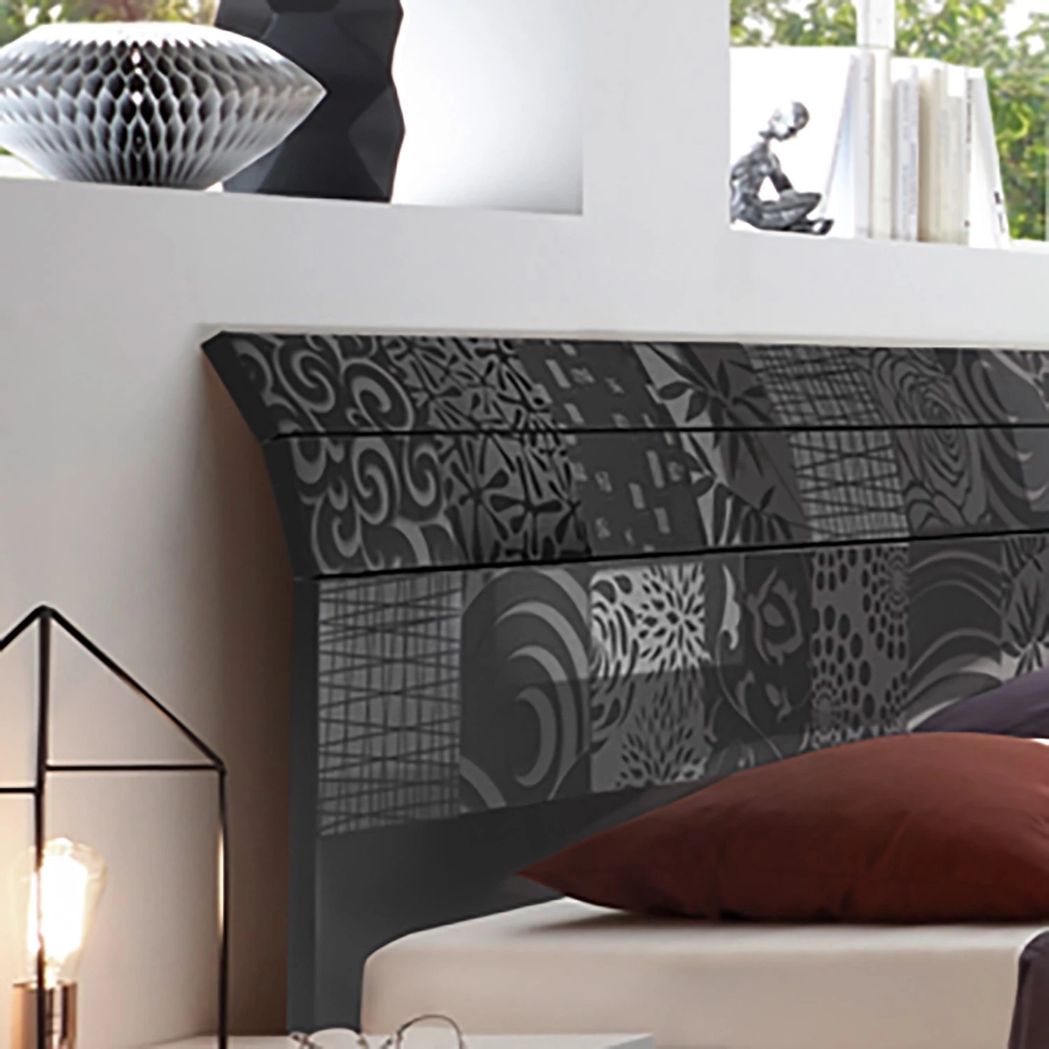 LC Spa Lit Laussonne II - Blanc / Graphite - 180 x 200cm 3 LC Spa Lit Laussonne II - Blanc / Graphite - 180 x 200cm – Image 3