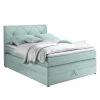 Loftscape Lit boxspring Griggs - Revêtement : tissu ainsi que le coffre de lit - Menthe - 140 x 200cm