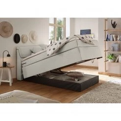 Loftscape Lit boxspring Kapaa - Revêtement : tissu ainsi que le coffre de lit - Sable - 180 x 200cm -Lits & literie Soldes 1000199677 200110 08294400068 MOOD DETAILS P000000001000199677 mood