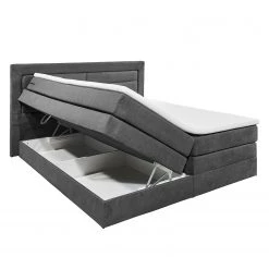 Loftscape Lit boxspring Sunol I - Lit boxspring Sunol I avec cadre de lit - Gris - 160 x 200cm -Lits & literie Soldes 1000199704 191218 15020500034 DETAILS P000000001000199704