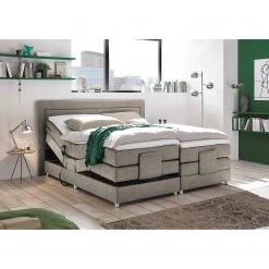 Loftscape Lit boxspring Sunol II - Lit boxspring Sunol II avec moteur - Gris clair - 160 x 200cm -Lits & literie Soldes 1000199714 191218 15020900108 MOOD DETAILS P000000001000199714 mood