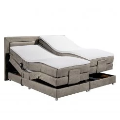 Loftscape Lit boxspring Sunol II - Lit boxspring Sunol II avec moteur - Gris clair - 160 x 200cm -Lits & literie Soldes 1000199714 191218 15020900111 DETAILS P000000001000199714