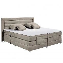 Loftscape Lit boxspring Sunol II - Lit boxspring Sunol II avec moteur - Gris clair - 160 x 200cm -Lits & literie Soldes 1000199714 210810 16173100053 DETAILS P000000001000199714