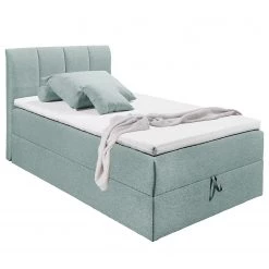 Loftscape Lit capitonné Lofou - Avec tiroir de lit - Bleu pastel - 140 x 200cm