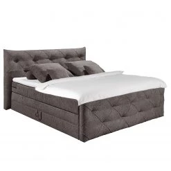 Loftscape Lit boxspring Bellvue - Avec tête de lit - Expresso