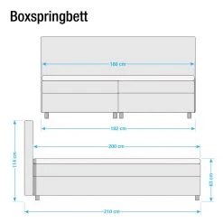 Mørteens Lit Boxspring Campile - Gris fumé -Lits & literie Soldes 1000200945 191218 10084900005 DETAILS P000000001000200945