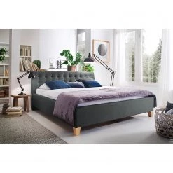 Meise.möbel Lit capitonné Lucca - 140 x 200cm -Lits & literie Soldes 1000200947 200213 10260700002 MOOD DETAILS P000000001000200947 mood