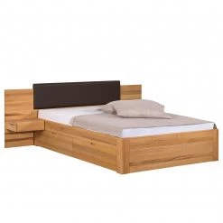 Neue Modular Lit en bois massif Parma III - Duramen de hêtre massif - 160 x 200cm