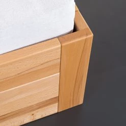 Neue Modular Lit en bois massif Parma III - Duramen de hêtre massif - 160 x 200cm -Lits & literie Soldes 1000201451 200211 15562400021 DETAILS P000000001000201451