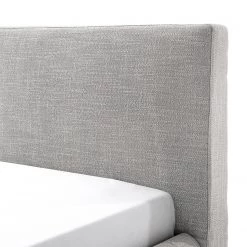 Meise.möbel Lit capitonné Atesio III - Avec tête de lit à effet coussin et tiroir de lit et matelas - Gris clair - D2 souple -Lits & literie Soldes 1000206867 201030 11444100030 DETAILS P000000001000206867