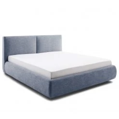 Meise.möbel Lit capitonné Atesio - Avec tête de lit à effet coussin - Bleu jean -Lits & literie Soldes 1000206915 200331 17381000093 DETAILS P000000001000206915