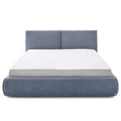 Meise.möbel Lit capitonné Atesio - Avec tête de lit à effet coussin - Bleu jean -Lits & literie Soldes 1000206915 200331 17381200095 DETAILS P000000001000206915