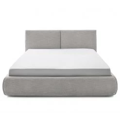 Meise.möbel Lit capitonné Atesio II - Avec tête de lit à effet coussin et tiroir de lit - Gris clair -Lits & literie Soldes 1000206918 201030 11451500063 DETAILS P000000001000206918