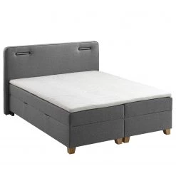 Ars Natura Lit boxspring Woodmore - Éclairage inclus - Gris foncé - 160 x 200cm -Lits & literie Soldes 1000208296 200609 12322500122 DETAILS P000000001000208296