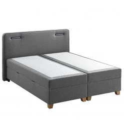 Ars Natura Lit boxspring Woodmore - Éclairage inclus - Gris foncé - 160 x 200cm -Lits & literie Soldes 1000208296 200609 12322600123 DETAILS P000000001000208296