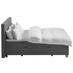 Ars Natura Lit boxspring Woodmore - Éclairage inclus - Gris foncé - 160 x 200cm -Lits & literie Soldes 1000208296 200609 12322600124 DETAILS P000000001000208296