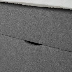 Ars Natura Lit boxspring Woodmore - Éclairage inclus - Gris foncé - 160 x 200cm -Lits & literie Soldes 1000208296 200609 12322900128 DETAILS P000000001000208296