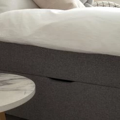 Ars Natura Lit boxspring Woodmore - Éclairage inclus - Gris foncé - 160 x 200cm -Lits & literie Soldes 1000208296 200618 10461900035 DETAILS P000000001000208296