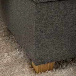 Ars Natura Lit boxspring Woodmore - Éclairage inclus - Gris foncé - 160 x 200cm -Lits & literie Soldes 1000208296 200618 10462100036 DETAILS P000000001000208296