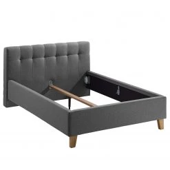 Ars Natura Lit capitonné Woodlake I - Tissu structuré Mali: Gris foncé - 140 x 200cm - Sans espace de rangement -Lits & literie Soldes 1000208308 200610 17040600058 DETAILS P000000001000208308