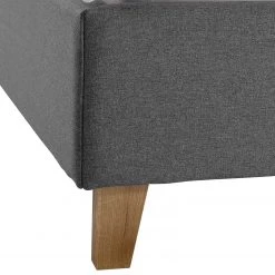 Ars Natura Lit capitonné Woodlake I - Tissu structuré Mali: Gris foncé - 140 x 200cm - Sans espace de rangement -Lits & literie Soldes 1000208308 200610 17040700059 DETAILS P000000001000208308
