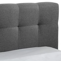 Ars Natura Lit capitonné Woodlake I - Tissu structuré Mali: Gris foncé - 140 x 200cm - Sans espace de rangement -Lits & literie Soldes 1000208308 200610 17040900062 DETAILS P000000001000208308