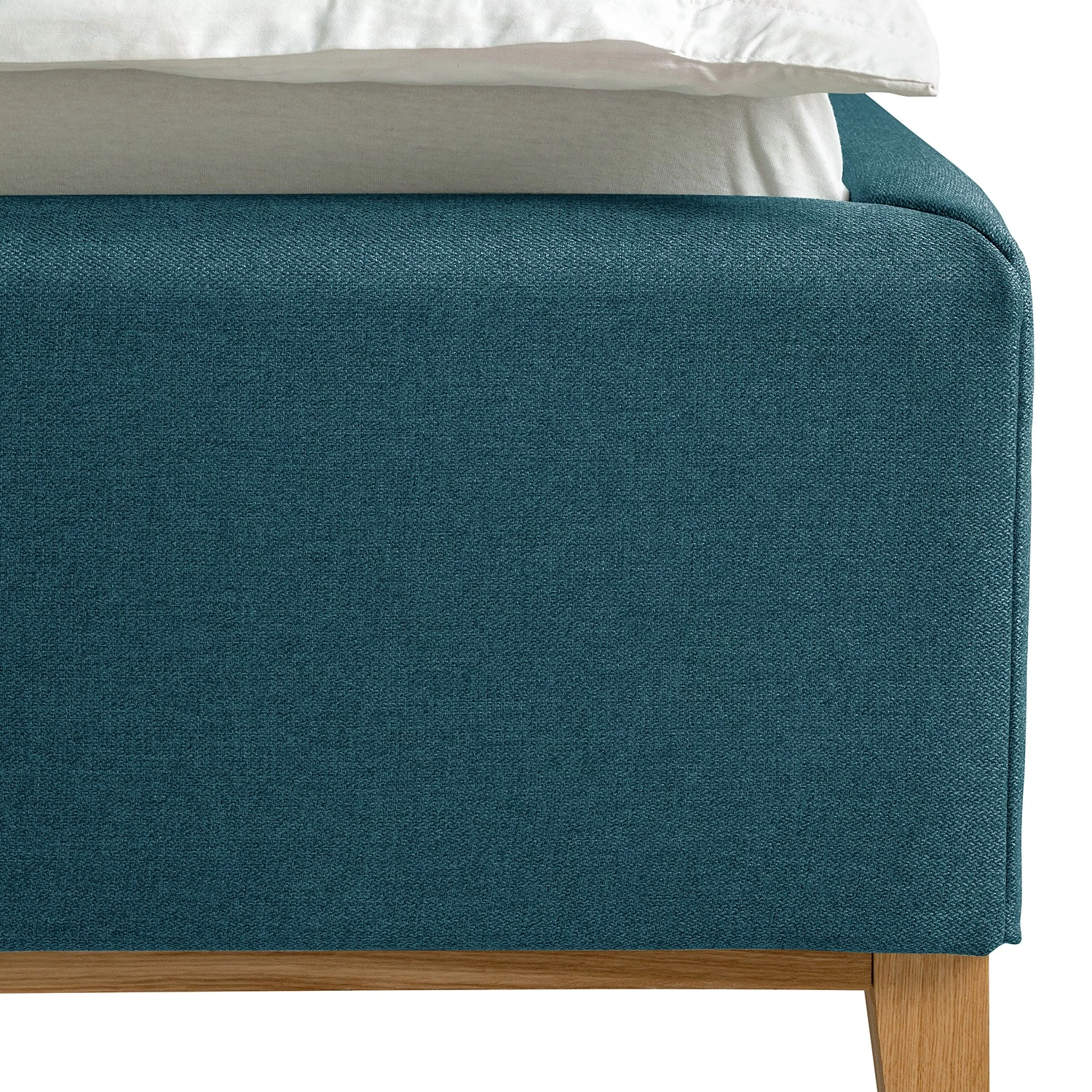 Mørteens Lit capitonné Kaarina - Tissu structuré Mali: Pétrole - 180 x 200cm - Sans espace de rangement 8 Mørteens Lit capitonné Kaarina - Tissu structuré Mali: Pétrole - 180 x 200cm - Sans espace de rangement – Image 8