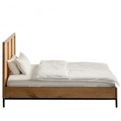 Ars manufacti Lit Vina - Manguier massif / Rotin - Manguier / Noir - 140 x 200cm -Lits & literie Soldes 1000210699 200408 14303100033 DETAILS P000000001000210699