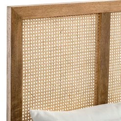 Ars manufacti Lit Vina - Manguier massif / Rotin - Manguier / Noir - 140 x 200cm -Lits & literie Soldes 1000210699 200408 14303200034 DETAILS P000000001000210699