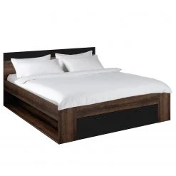 Mooved Cadre de lit Salton - Duramen de noyer - 160 x 200cm