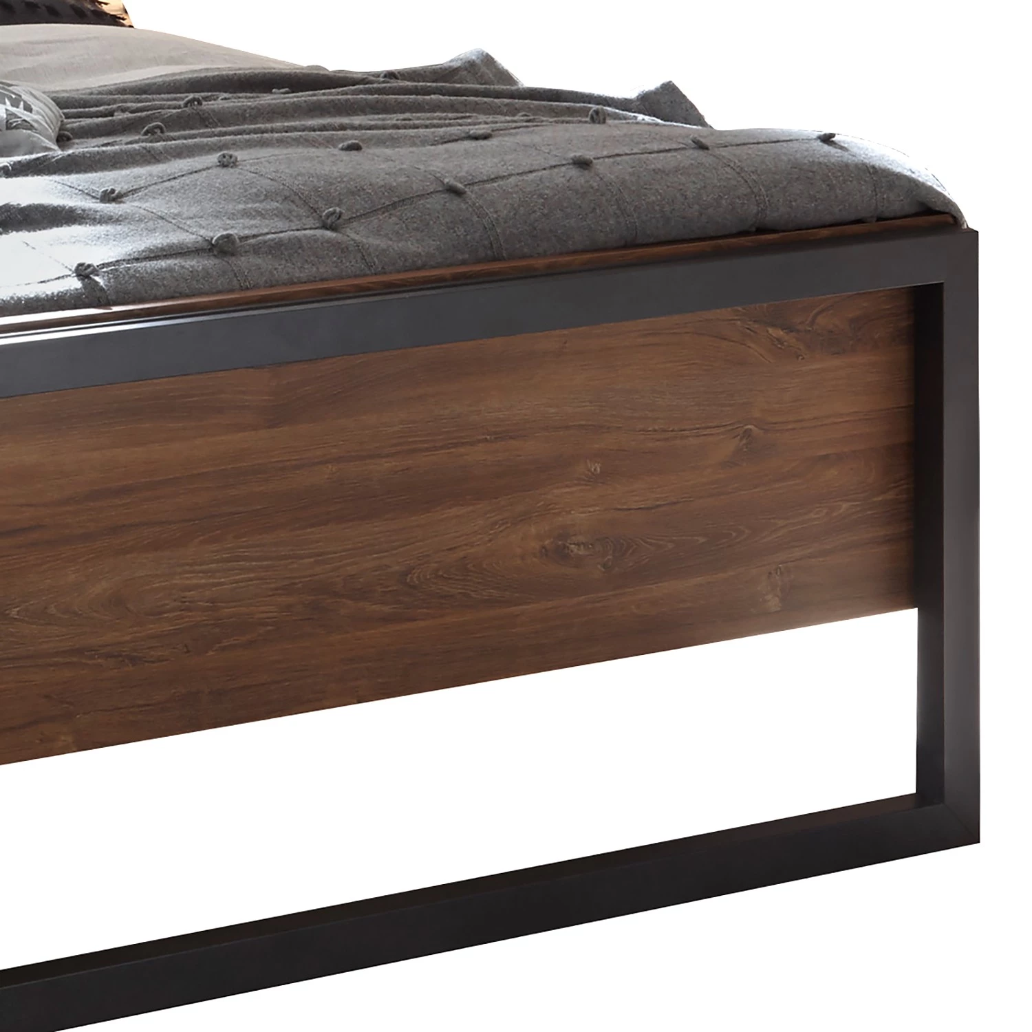 Ars manufacti Lit Marton - Imitation chêne Stirling / Anthracite - 140 x 200cm 4 Ars manufacti Lit Marton - Imitation chêne Stirling / Anthracite - 140 x 200cm – Image 4