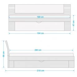 Loftscape Cadre de lit Gainford -Lits & literie Soldes 1000212369 210728 11343000012 SKETCH DETAILS P000000001000212369 sketch