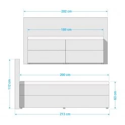Loftscape Lit capitonné Baytown -Lits & literie Soldes 1000212974 200826 08425900008 SKETCH DETAILS P000000001000212974 sketch