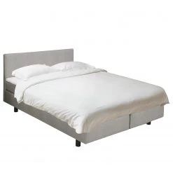 Loftscape Lit boxspring Boyceville - Gris lumineux - 140 x 200cm