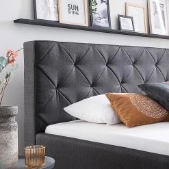 Meise.möbel Lit capitonné Chicago - Anthracite -Lits & literie Soldes 1000213910 200514 14300000023 DETAILS P000000001000213910