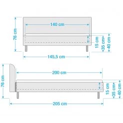 Meise.möbel Lit capitonnée Hip Hop -Lits & literie Soldes 1000213915 200514 14300900033 SKETCH DETAILS P000000001000213915 sketch