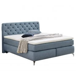 Loftscape Lit boxspring Cooling - Bleu clair - D3 medium