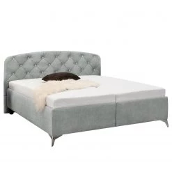 Loftscape Lit capitonné Tackley - Gris - 180 x 200cm