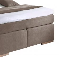 Naturoo Lit boxspring Marcel I - Tissu - Partiellement en chêne massif - Marron noix de coco - 160 x 200cm - D4 ferme -Lits & literie Soldes 1000217877 200702 09203100130 DETAILS P000000001000217877