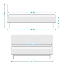 Studio Copenhagen Lit Xavi - Placage en bois véritable - Chêne / Chêne noir 23 Studio Copenhagen Lit Xavi - Placage en bois véritable - Chêne / Chêne noir -Lits & literie Soldes 1000218039 210915 14011600020 SKETCH DETAILS P000000001000218039 sketch