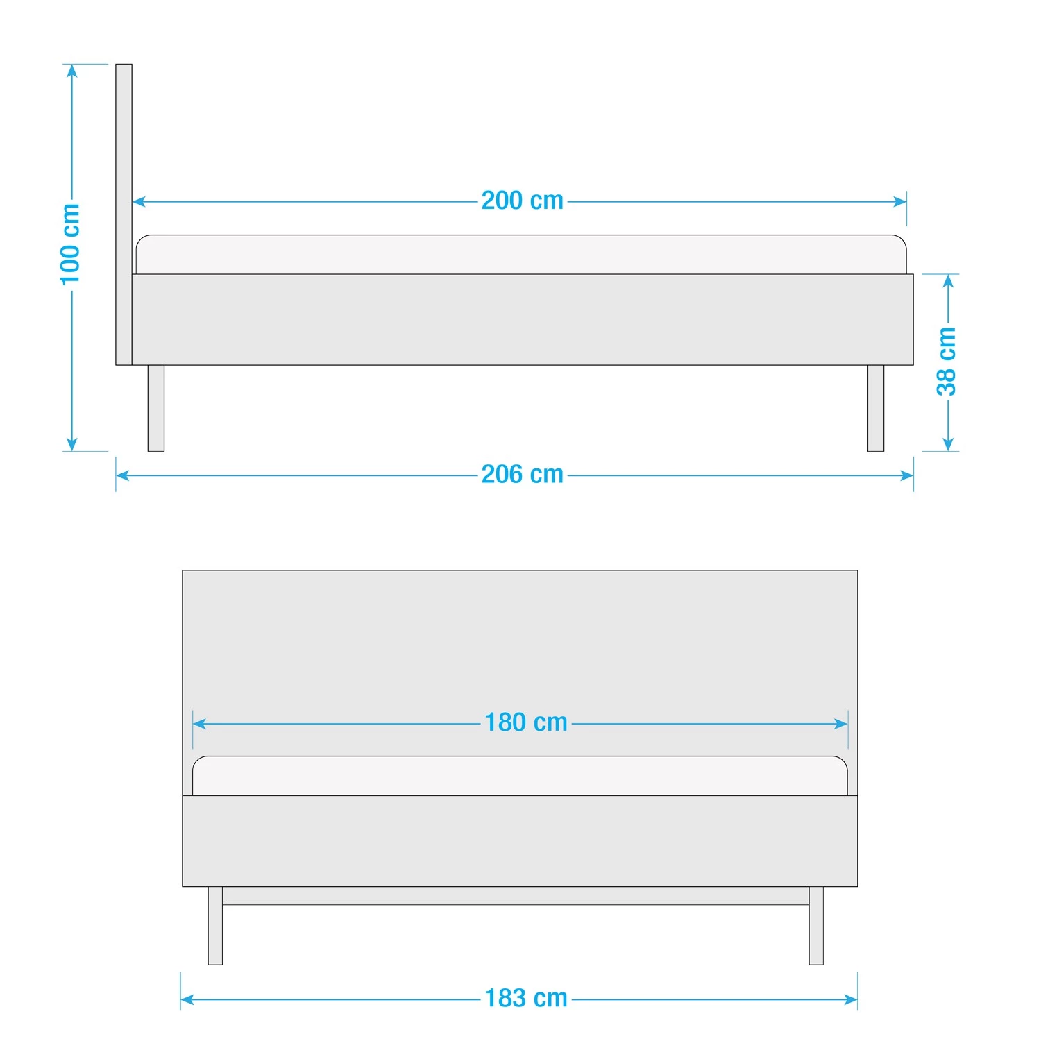 Studio Copenhagen Lit Xavi - Placage en bois véritable - Chêne / Chêne noir 12 Studio Copenhagen Lit Xavi - Placage en bois véritable - Chêne / Chêne noir – Image 12