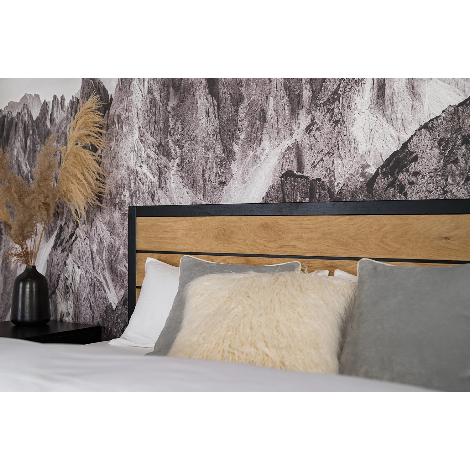 Studio Copenhagen Lit Xavi - Placage en bois véritable - Chêne / Chêne noir 2 Studio Copenhagen Lit Xavi - Placage en bois véritable - Chêne / Chêne noir – Image 2